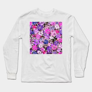 Purple Flowers Long Sleeve T-Shirt